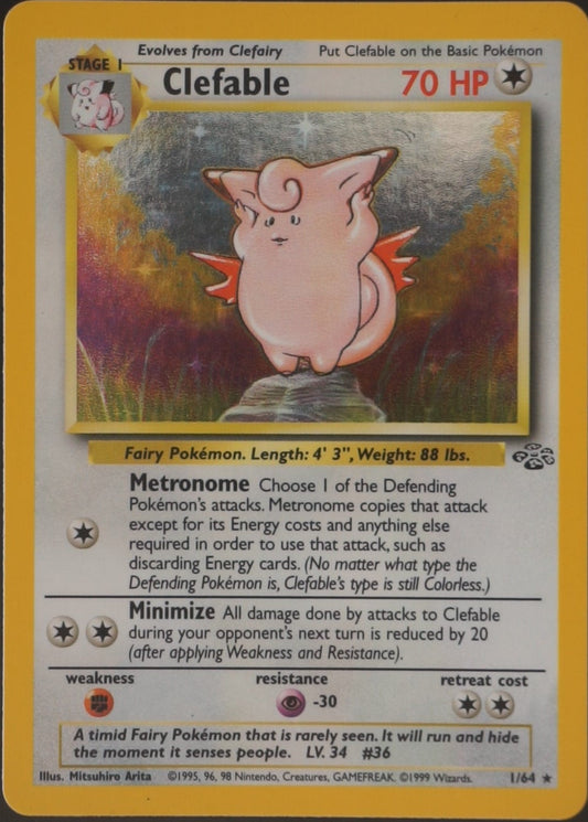 Jungle - 001/064 - Clefable (Near Mint)