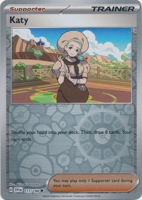 Scarlet & Violet - 177/198 - Katy - Reverse Holo