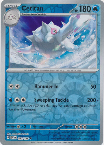 Scarlet & Violet - 060/198 - Cetitan - Reverse Holo