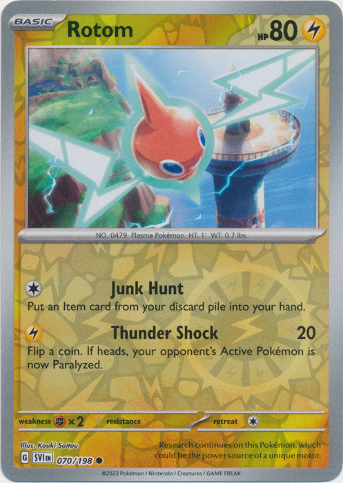 Scarlet & Violet - 070/198 - Rotom - Reverse Holo