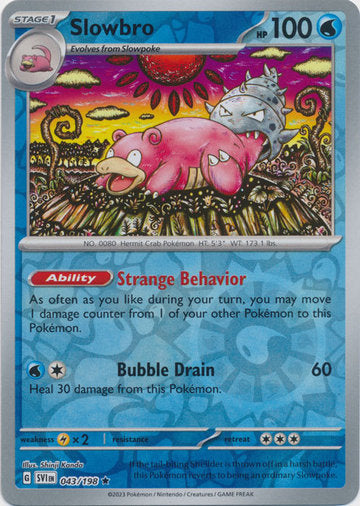 Scarlet & Violet - 043/198 - Slowbro - Reverse Holo