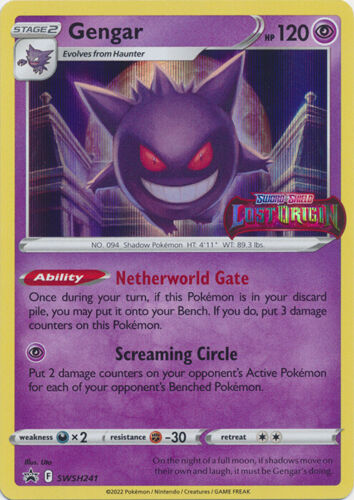 Black Star Promos - SWSH241 - Gengar (Sealed Full Deck)