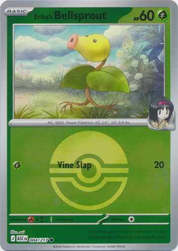 Ascended Heroes - 004/217 - Erika's Bellsprout - Ball Reverse Holo
