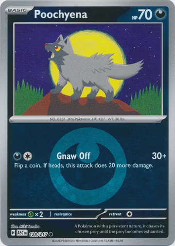 Ascended Heroes - 128/217 - Poochyena - Energy Reverse Holo