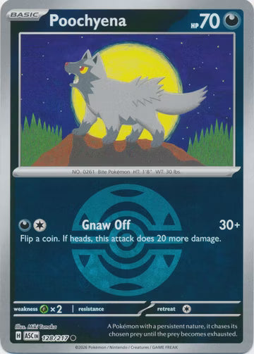 Ascended Heroes - 128/217 - Poochyena - Ball Reverse Holo