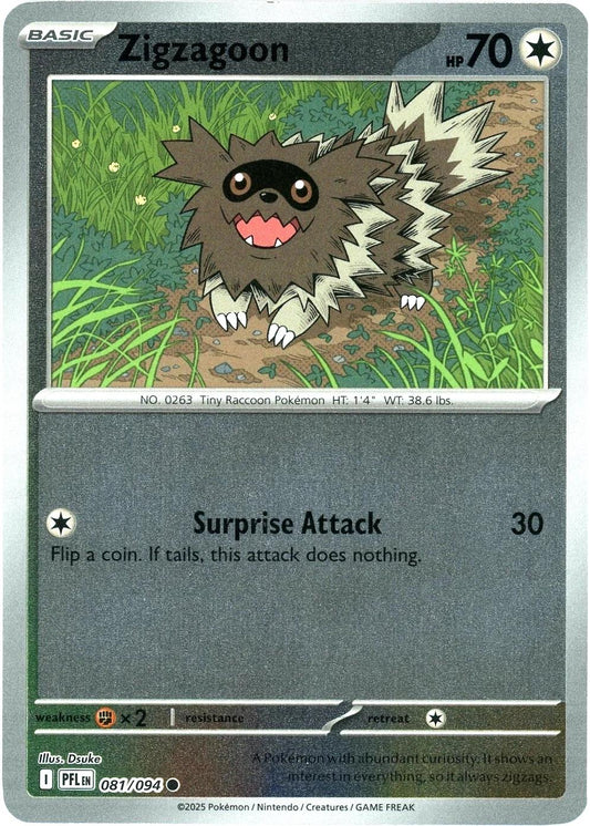 Phantasmal Flames - 081/094 - Zigzagoon - Reverse Holo