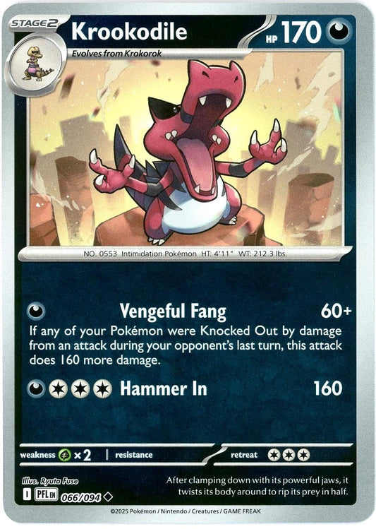 Phantasmal Flames - 066/094 - Krookodile - Reverse Holo