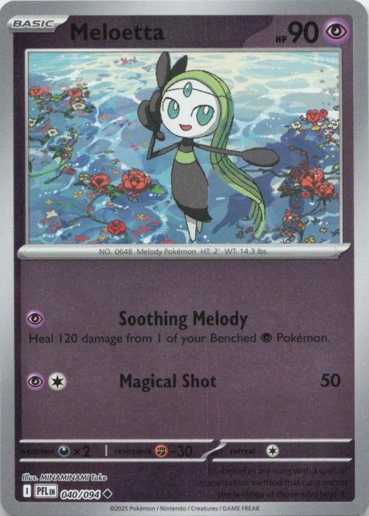 Phantasmal Flames - 040/094 - Meloetta - Reverse Holo