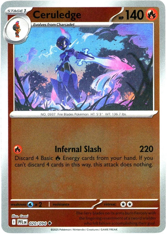 Phantasmal Flames - 020/094 - Ceruledge - Reverse Holo