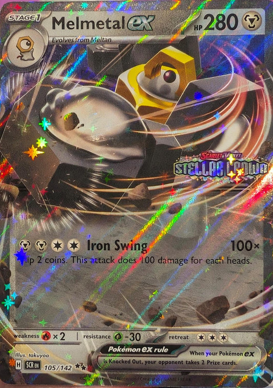 Stellar Crown - 105/142 - Melmetal ex (Stamped)