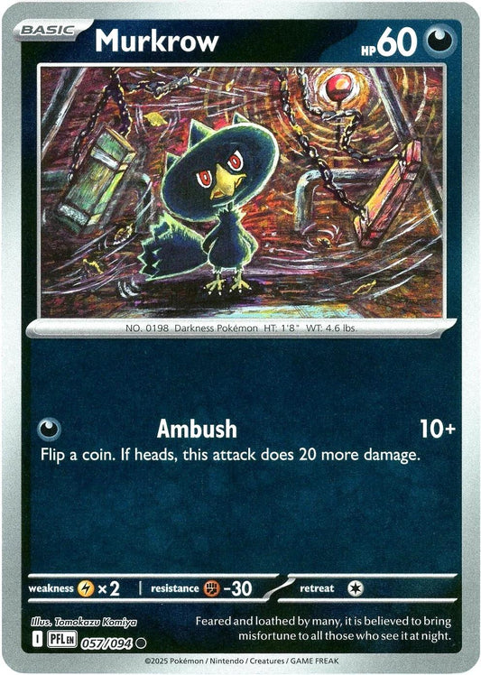 Phantasmal Flames - 057/094 - Murkrow - Reverse Holo