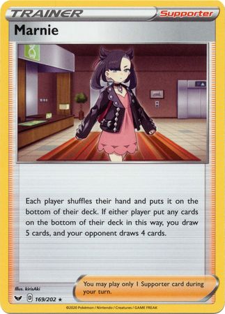 Sword & Shield - 169/202 - Marnie - Non Holo