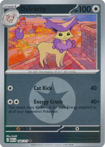 Ascended Heroes - 166/217 - Delcatty - Energy Reverse Holo
