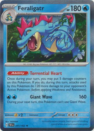 Temporal Forces - 041/162 - Feraligatr - Holo