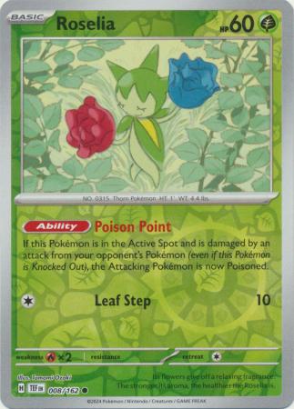 Temporal Forces - 008/162 - Roselia - Reverse Holo