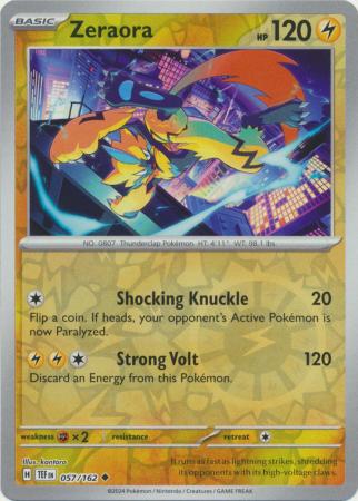 Temporal Forces - 057/162 - Zeraora - Reverse Holo