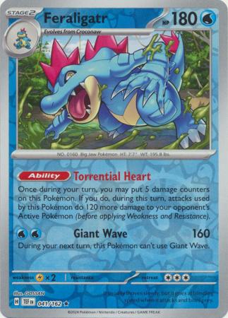 Temporal Forces - 041/162 - Feraligatr - Reverse Holo