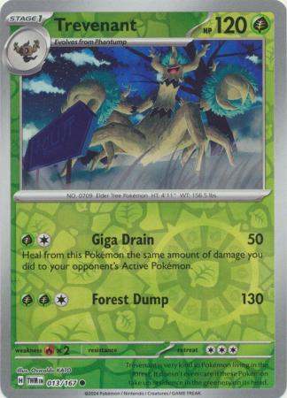 Twilight Masquerade - 013/167 - Trevenant - Reverse Holo