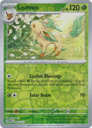 Prismatic Evolutions - 005/131 - Leafeon - Reverse Holo