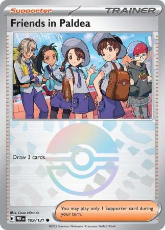 Prismatic Evolutions - 109/131 - Friends in Paldea - Poké Ball Reverse Holo