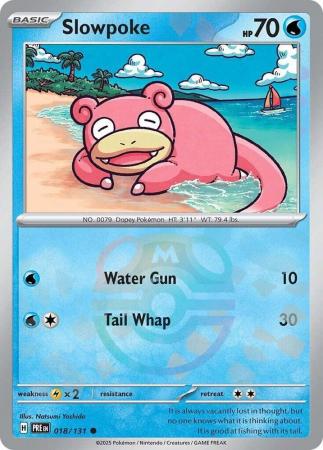 Prismatic Evolutions - 018/131 - Slowpoke - Master Ball Reverse Holo
