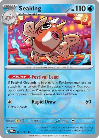 Prismatic Evolutions - 021/131 - Seaking - Master Ball Reverse Holo