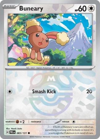 Prismatic Evolutions - 083/131 - Buneary - Master Ball Reverse Holo