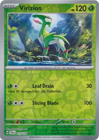 Journey Together - 015/159 - Virizion - Reverse Holo