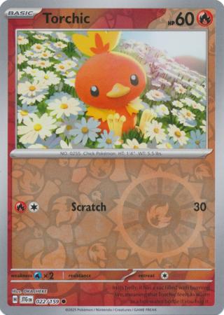 Journey Together - 022/159 - Torchic - Reverse Holo