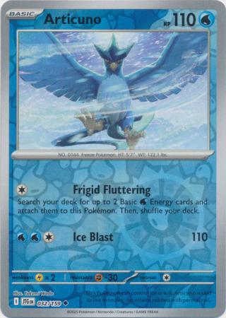 Journey Together - 032/159 - Articuno - Reverse Holo