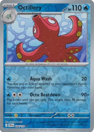 Journey Together - 034/159 - Octillery - Reverse Holo