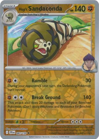 Journey Together - 087/159 - Hop's Sandaconda - Reverse Holo