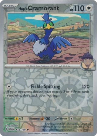 Journey Together - 138/159 - Hop's Cramorant - Reverse Holo