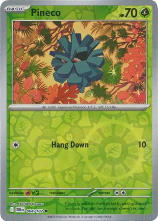 Destined Rivals - 004/182 - Pineco - Reverse Holo