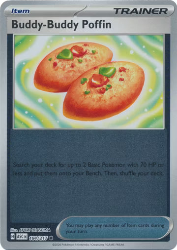 Ascended Heroes - 184/217 - Buddy-Buddy Poffin - Reverse Holo