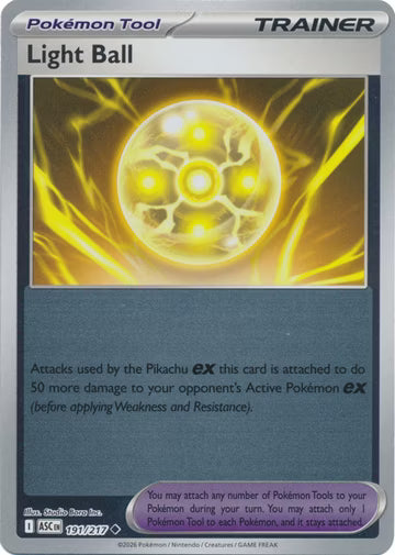 Ascended Heroes - 191/217 - Light Ball - Reverse Holo