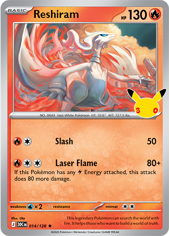 30th Celebration - 014/128 - Reshiram