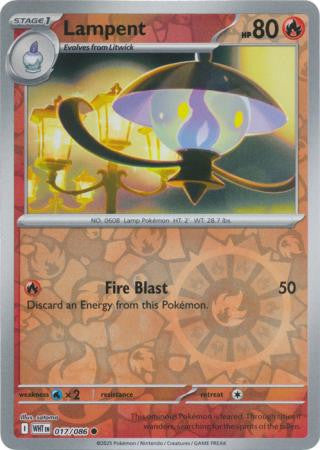 White Flare - 017/086 - Lampent - Reverse Holo