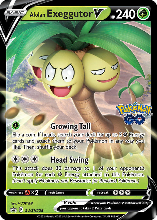 SWSH225 - Alolan Exeggutor V - Oversized Card