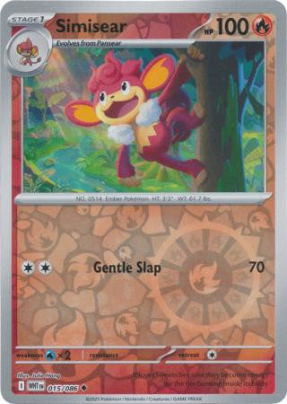 White Flare - 015/086 - Simisear - Reverse Holo