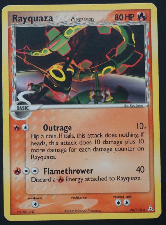 EX Holon Phantoms - 26/110 - Rayquaza δ Delta Species (Good)
