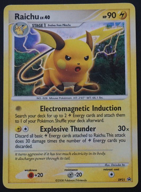Black Star Promos - DP21 - Raichu lv.40 (Excellent)