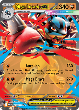Mega Evolution - 077/132 - Mega Lucario ex
