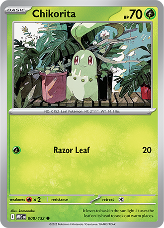 Mega Evolution - 008/132 - Chikorita