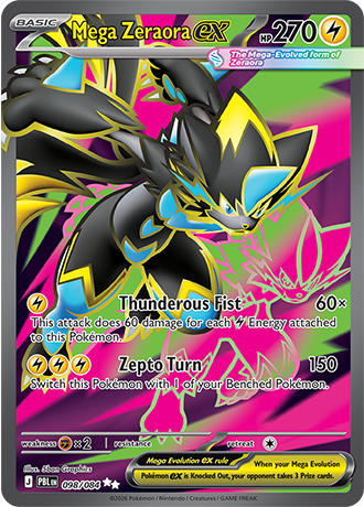 Pitch Black - 098/084 - Mega Zeraora ex