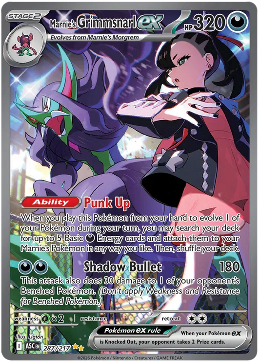 Ascended Heroes - 287/217 - Marnie's Grimmsnarl ex