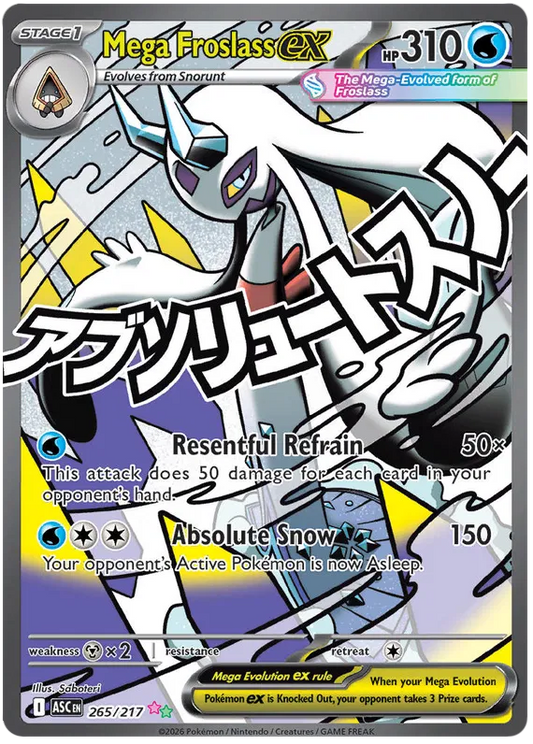Ascended Heroes - 265/217 - Mega Froslass ex