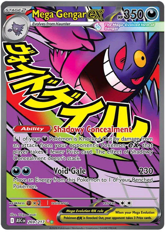 Ascended Heroes - 269/217 - Mega Gengar ex