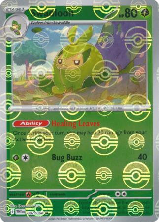 White Flare - 002/086 - Swadloon - Poké Ball Reverse Holo