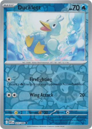 White Flare - 025/086 - Ducklett - Reverse Holo
